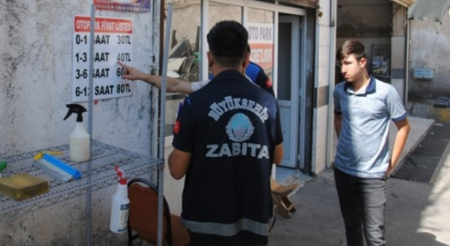 Zabıta’dan Otoparklarda Denetim