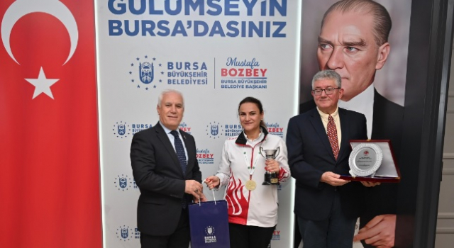 Bozbey, dünya şampiyonu Dilek Yavaş’ı ağırladı