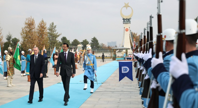 Katar Emiri Şeyh Temim Cumhurbaşkanlığı Külliyesinde