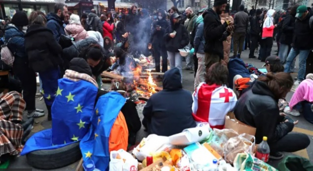 Gürcistan'da AB yanlılarının protestoları devam ediyor