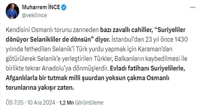 MUHARREM İNCE: ZAVALLI CAHİLLER