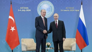 Cumhurbaşkanı Erdoğan, Astana'da Rus lider Putin'le bir araya geldi