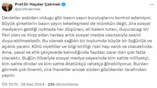 HAYDAR ÇAKMAK PAYLAŞTI: İHANETLER...