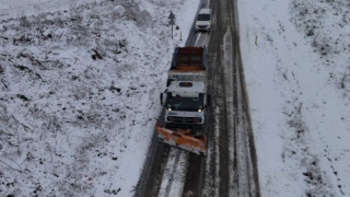 BÜYÜKŞEHİR'DEN KAR MESAİSİ