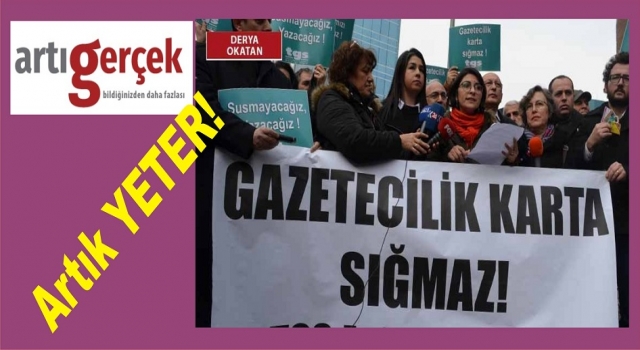 Gazeteciler İletişim Başkanlığı önünden seslendi: Gazetecilik karta sığmaz