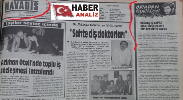 1987 YILINDA MUSTAFA GÖKTAŞ VE ÇIKARDIĞI HAVADİS GAZETESİ
