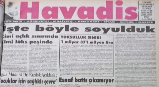 MUSTAFA GÖKTAŞ’IN HAVADİS GAZETESİ