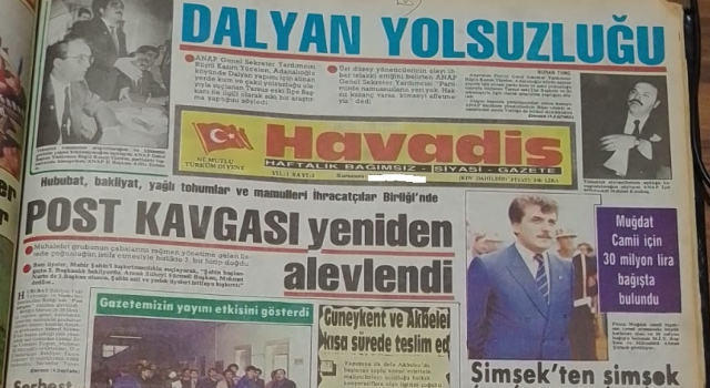 MUSTAFA GÖKTAŞ’IN HAVADİS GAZETESİ 1987- 88 YILLARI