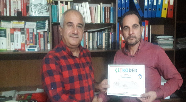 GÖKTAŞ'TAN ALTINÖZ"E TAKDİR BELGESİ