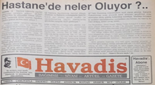 MSTAFA GÖKTAŞ: BİZ YILLARDIR SAĞLIK VE HASTANELERİ YAZIYORUZ