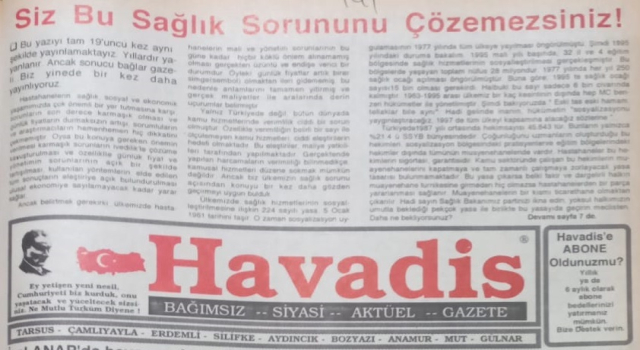 MUSTAFA GÖKTAŞ: SİZ BU SAĞLIK SORUNUNU ÇÖZEMEZSİNİZ!