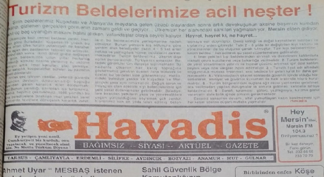 MUSTAFA GÖKTAŞ: TURİZM BELDELERİMİZE ACİL NEŞTER!