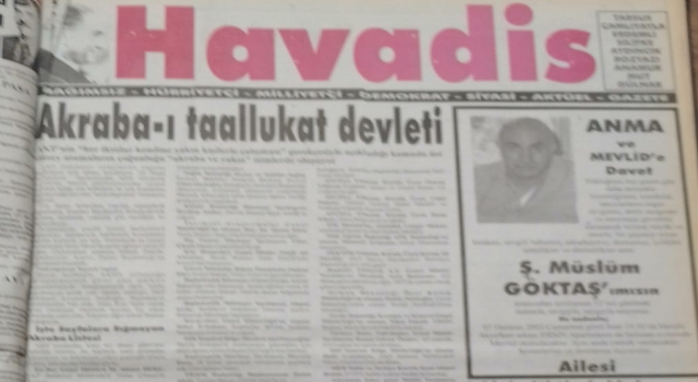 MUSTAFA GÖKTAŞ’IN HAVADİS GAZETESİ