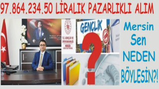 Mersin GSB de ilk 5 ayda 98 Milyonluk parça parça pazarlıklı alım ortaya çıktı…