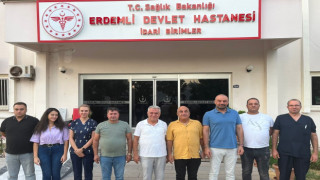ALİ ÖZ VE ÜSTAT GÖKTAŞ ERDEMLİ BAŞHEKİMİNİ ZİYARET ETTİLER