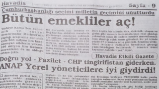 25 SENE ÖNCE YAZDIK: EMEKLİ AÇ
